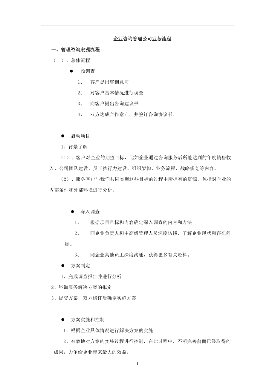 精進(jìn)之道 企業(yè)管理咨詢公司的核心業(yè)務(wù)流程剖析